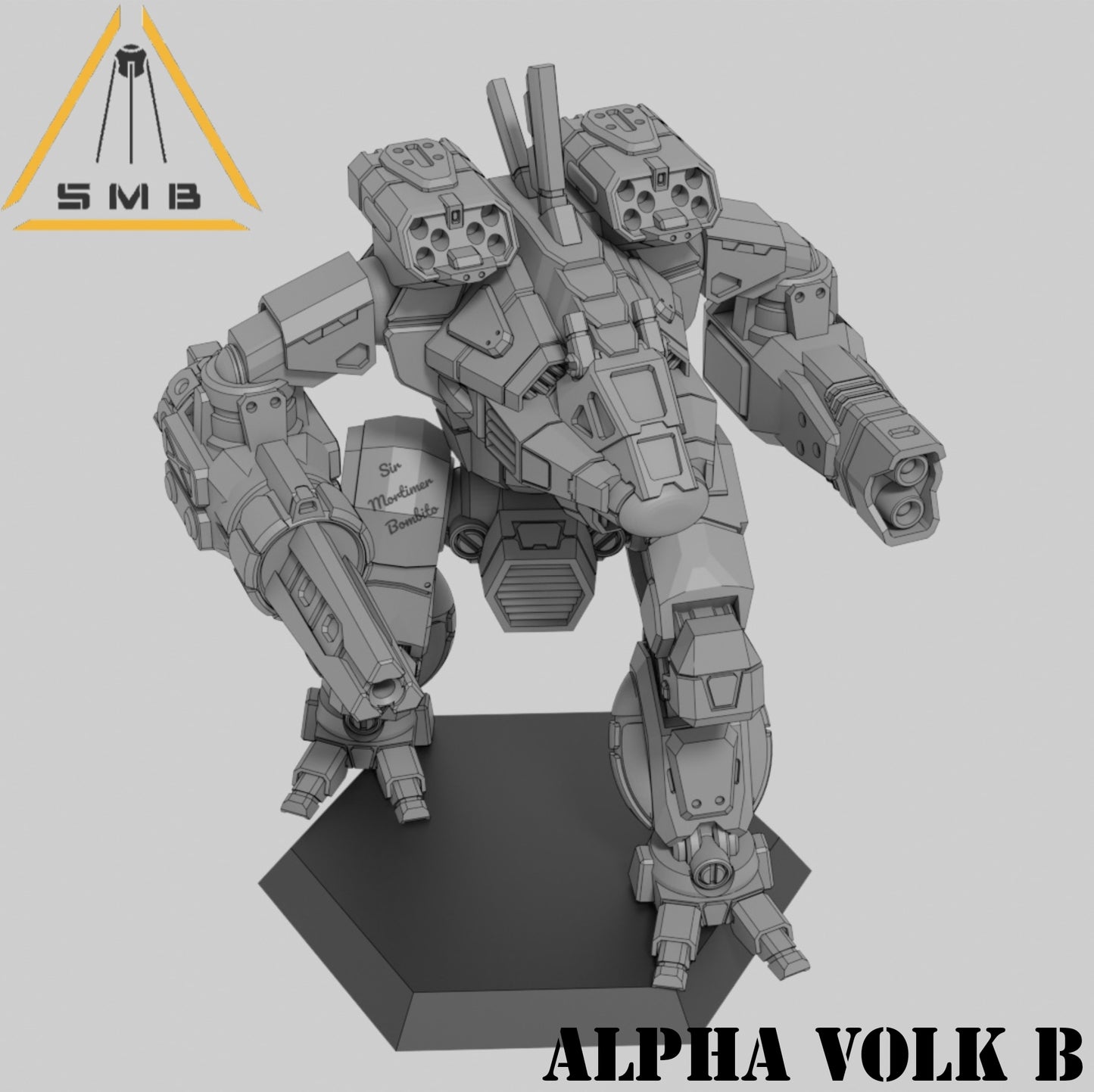 Alpha Volk ModB - Alternate Battletech Model - By Sir Mortimer Bombito