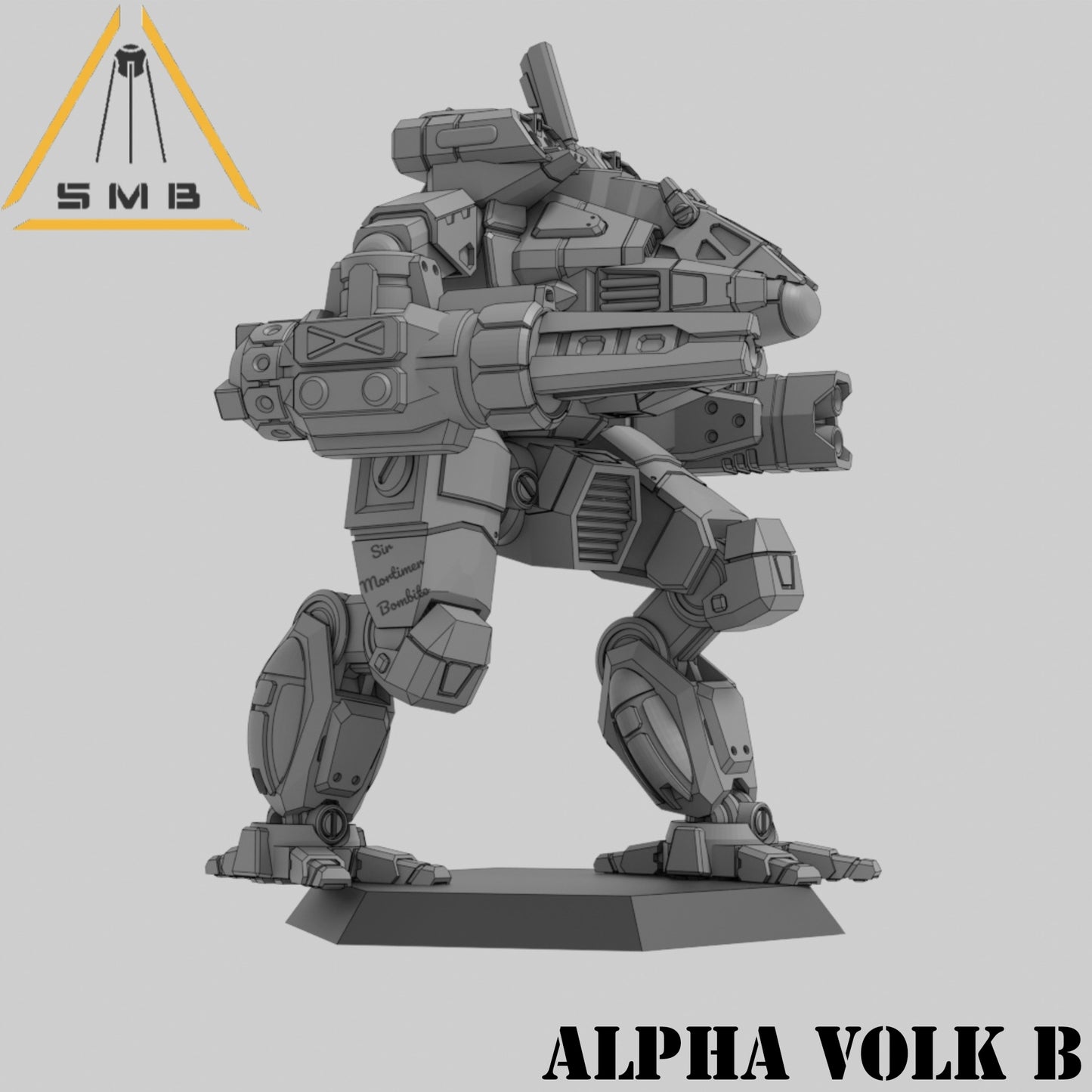 Alpha Volk ModB - Alternate Battletech Model - By Sir Mortimer Bombito