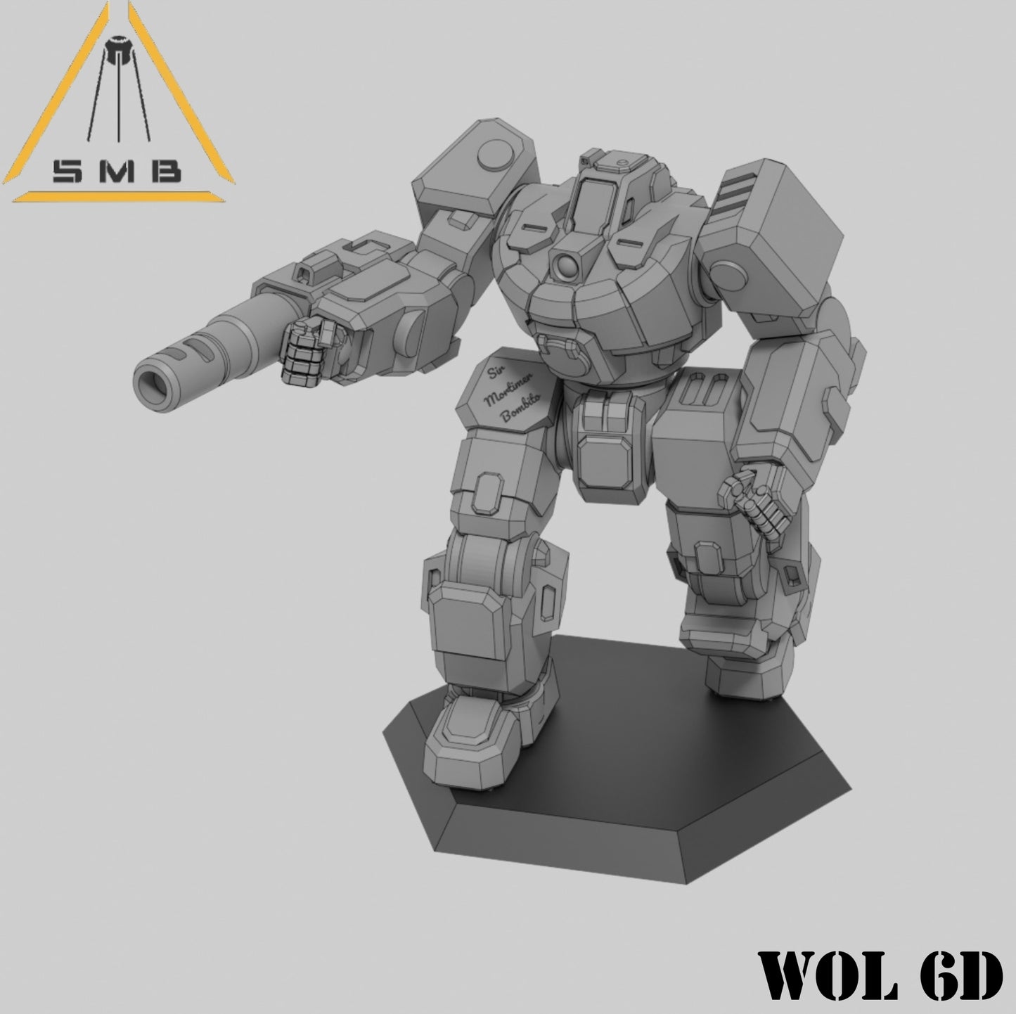 Wol6D - Alternate Battletech Model - By Sir Mortimer Bombito