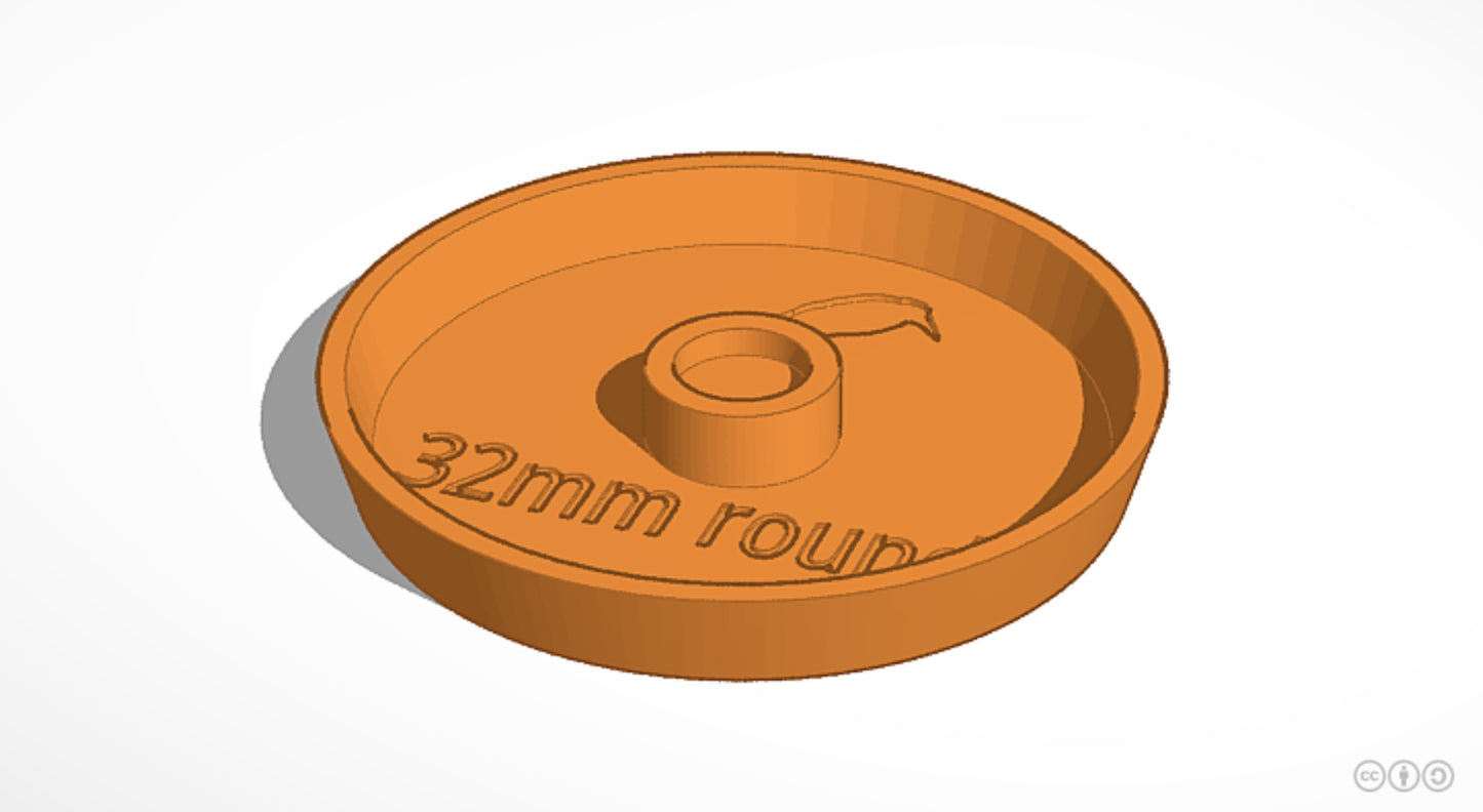 Round magnetizable Bases by Raven miniatures