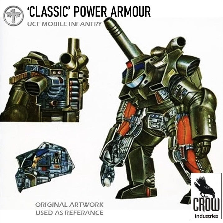 Starship Troopers, Classic Powersuits - 6mm/8mm Epic - Crow Industries