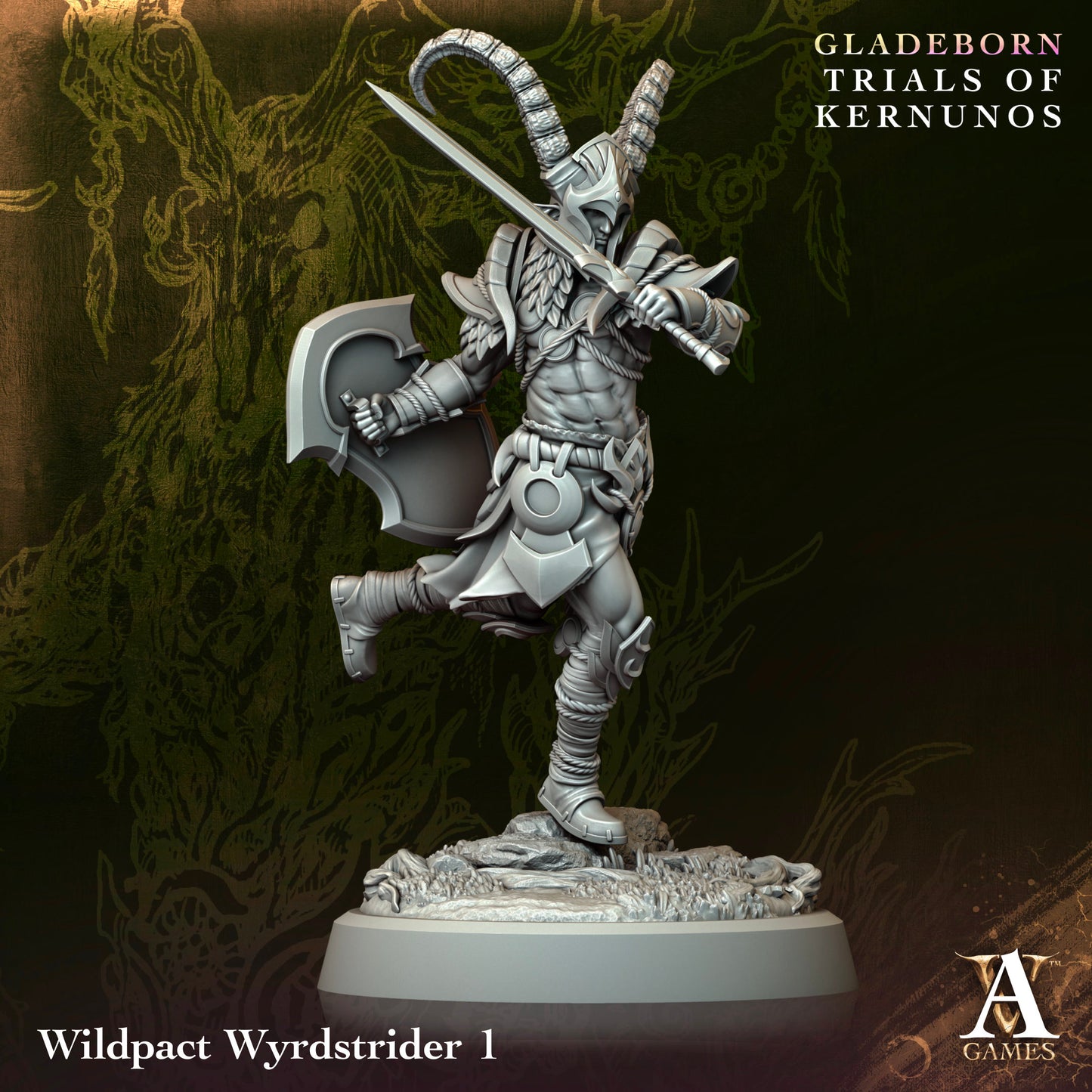 Gladeborn Trials of Kernunos wyrdstrider - Archvillian Games