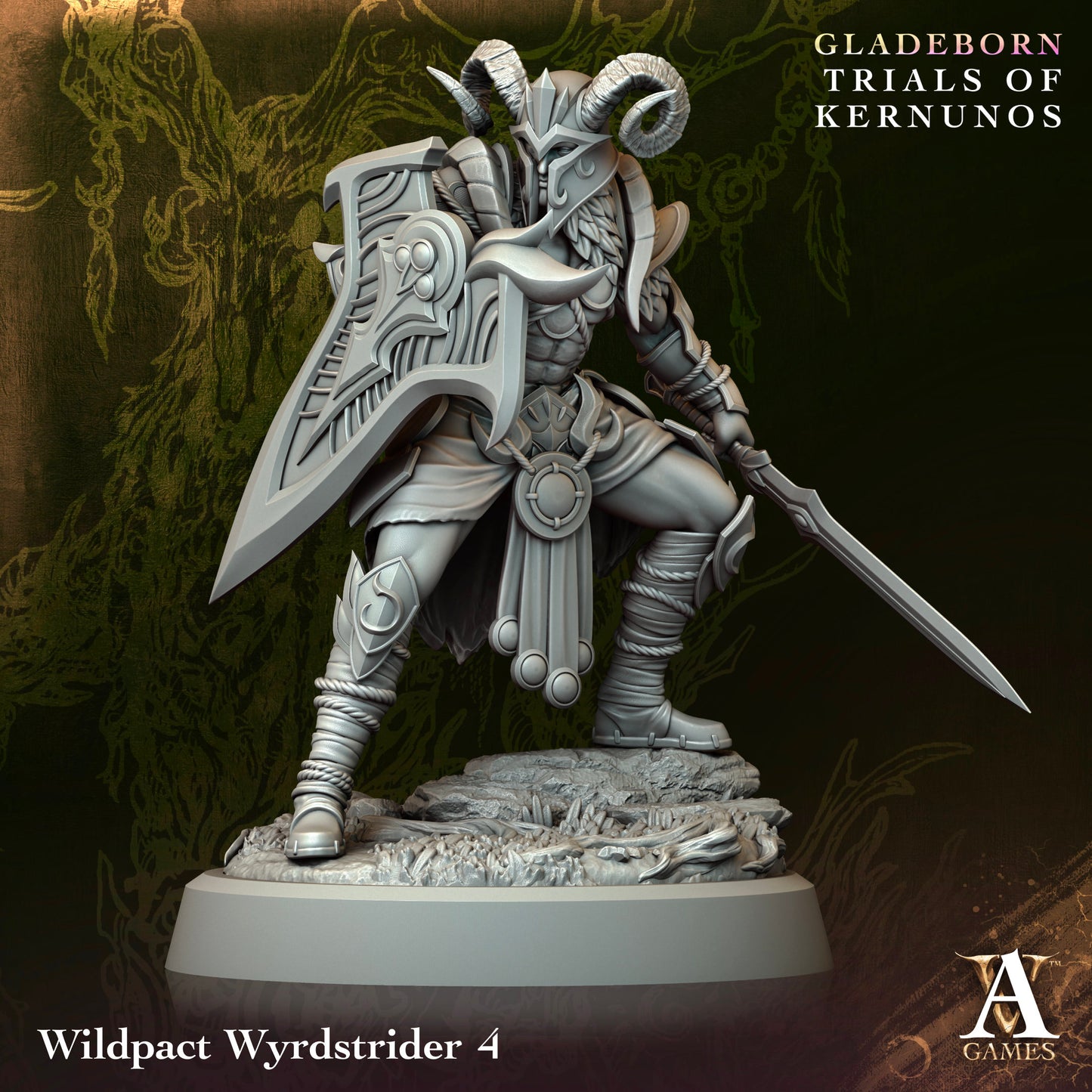 Gladeborn Trials of Kernunos wyrdstrider - Archvillian Games
