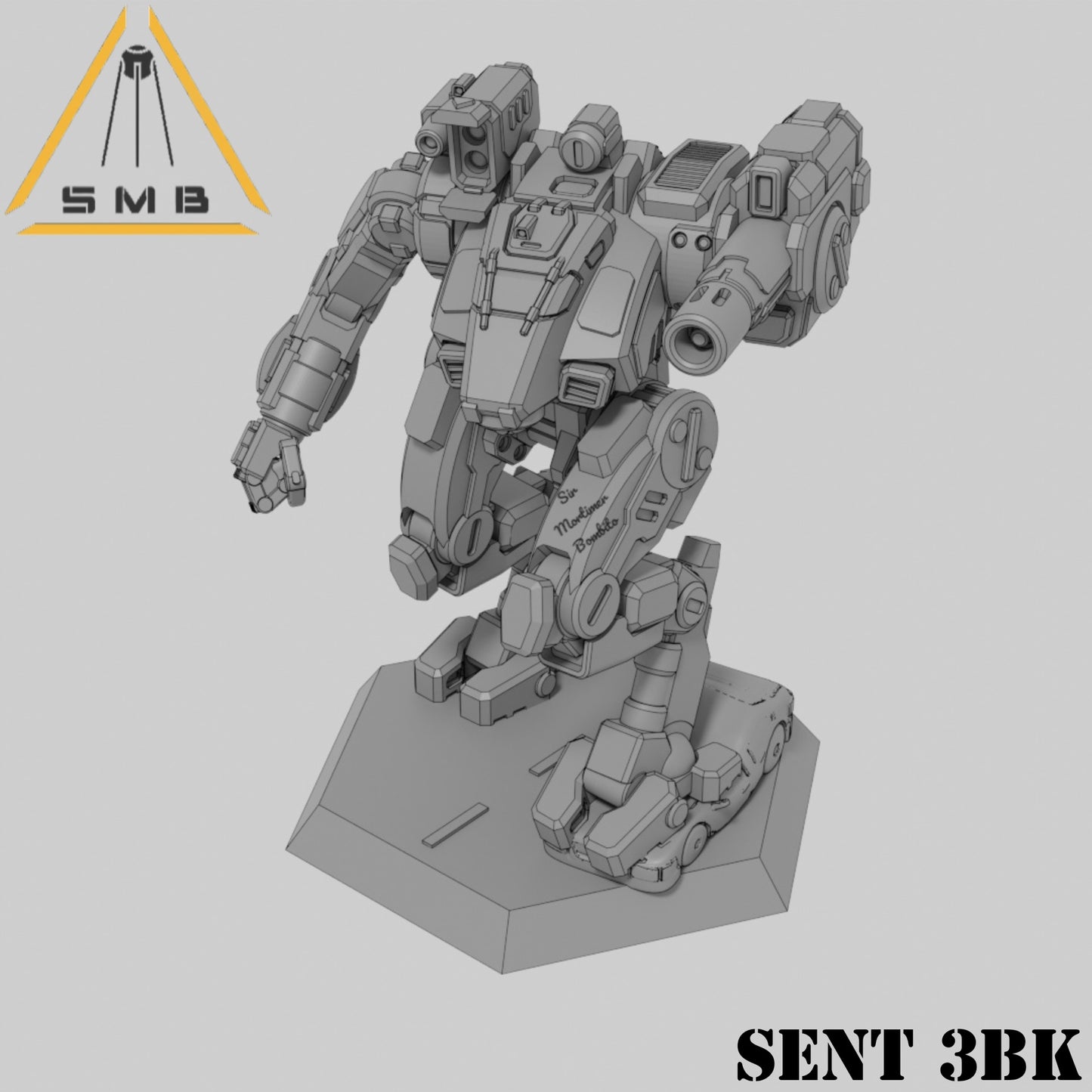 Sent3BK - Alternate Battletech Model - By Sir Mortimer Bombito