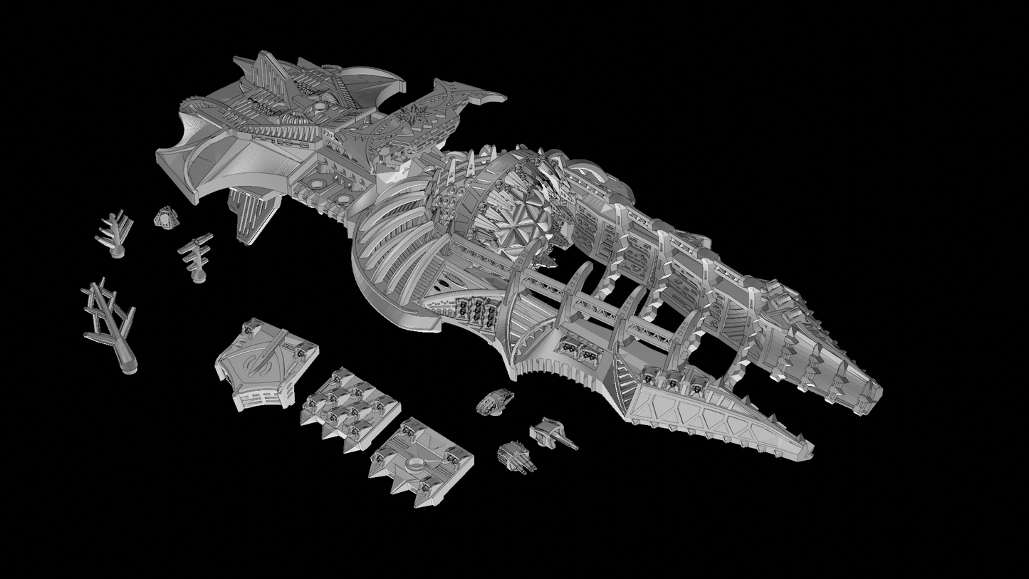 Omega 13 Class Battleship Dark Cathedral Fleet - Nofixedforge