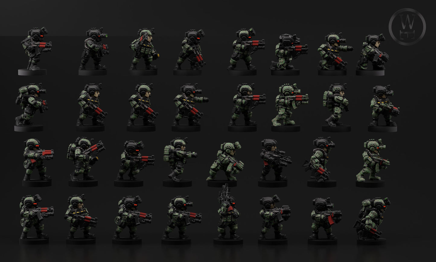 Reaztivyk Exclusion Zone Mercs - 6mm/8mm Epic - Wakes Emporium
