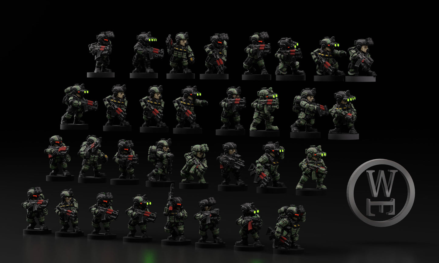 Reaztivyk Exclusion Zone Mercs - 6mm/8mm Epic - Wakes Emporium