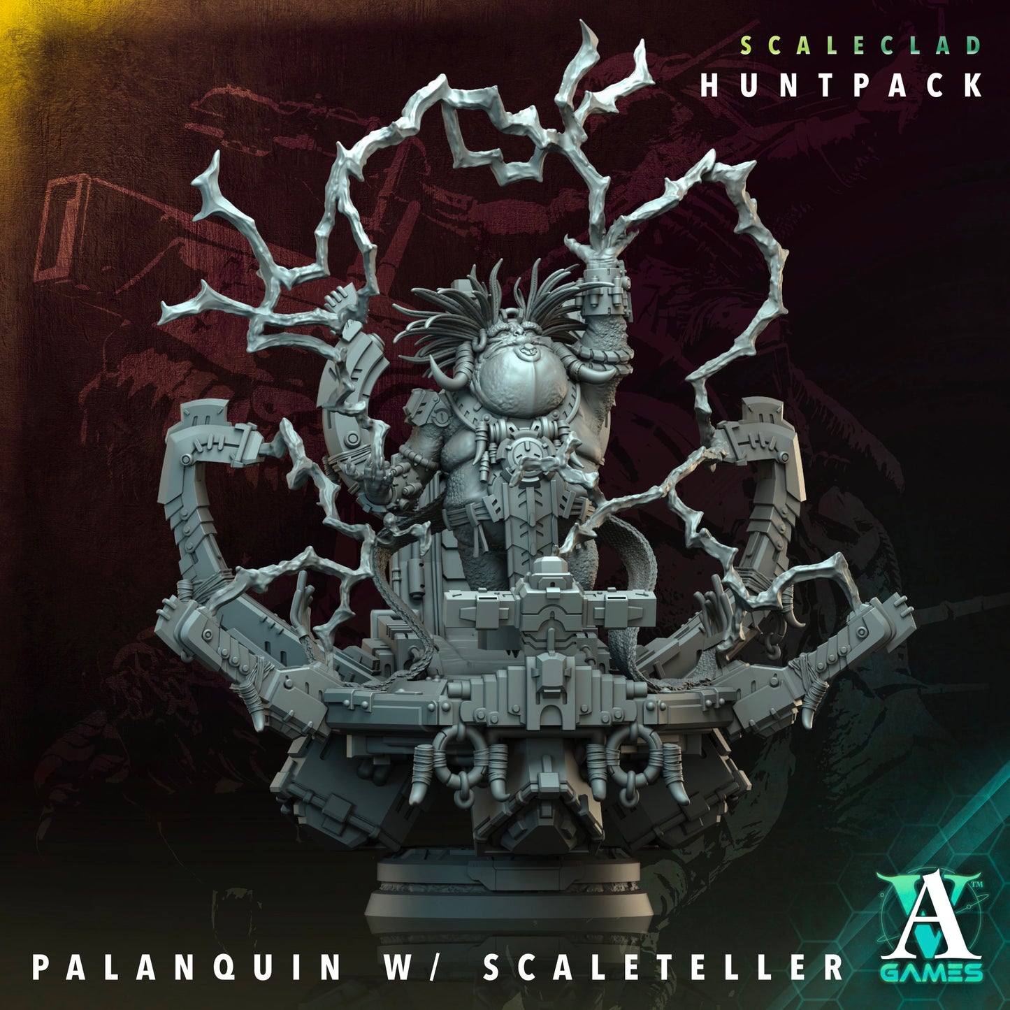 Scaleclad Huntpack Palanquin w/ Scaleteller - Archvillian Games