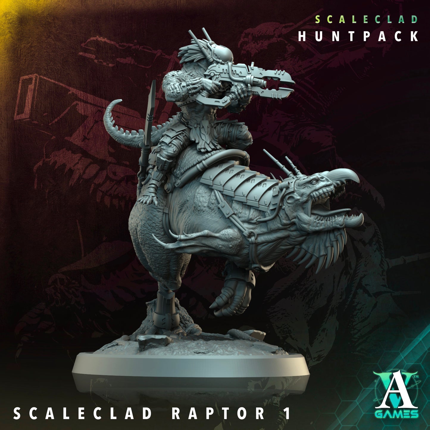 Scaleclad Huntpack Raptor Riders - Archvillian Games
