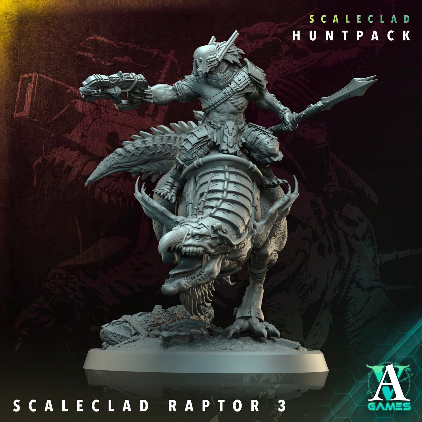 Scaleclad Huntpack Raptor Riders - Archvillian Games