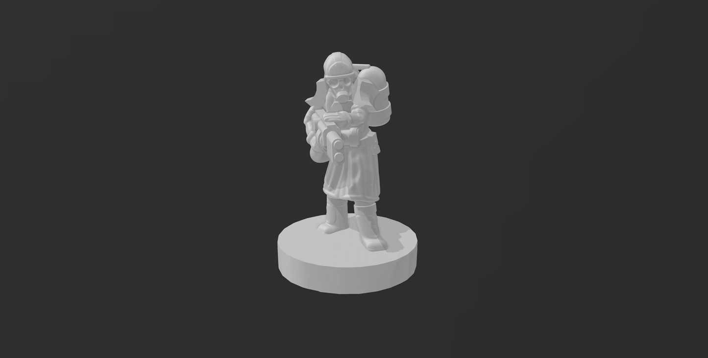 Legion of Cendre flamethrowers - 6mm/8mm - Bishok