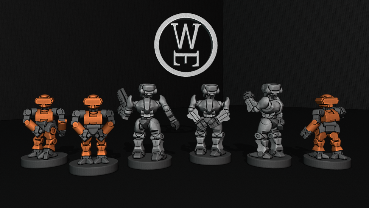 GMO Confederate Bot Commanders - 6mm/8mm Epic - Wakes Emporium