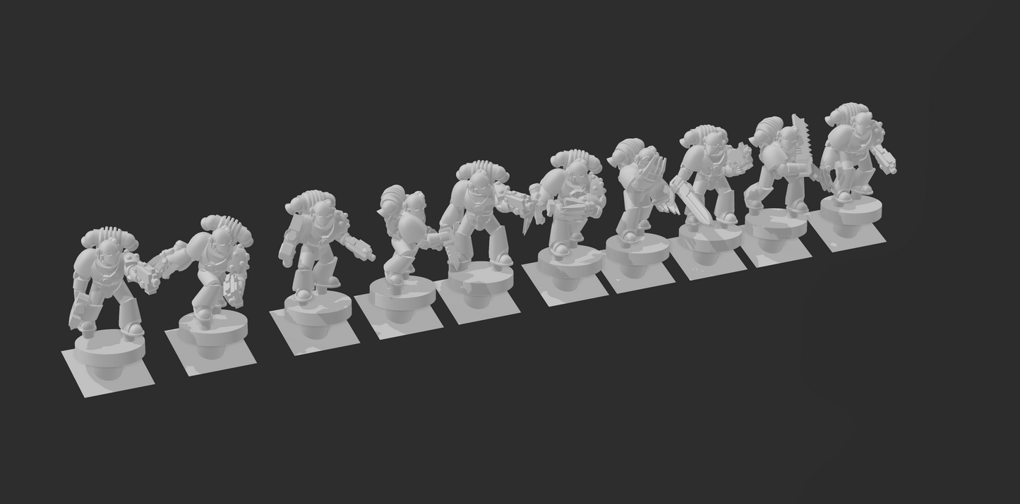 Mk6 Crusaders Ground Assault (no Jetpacks) - 6mm/8mm