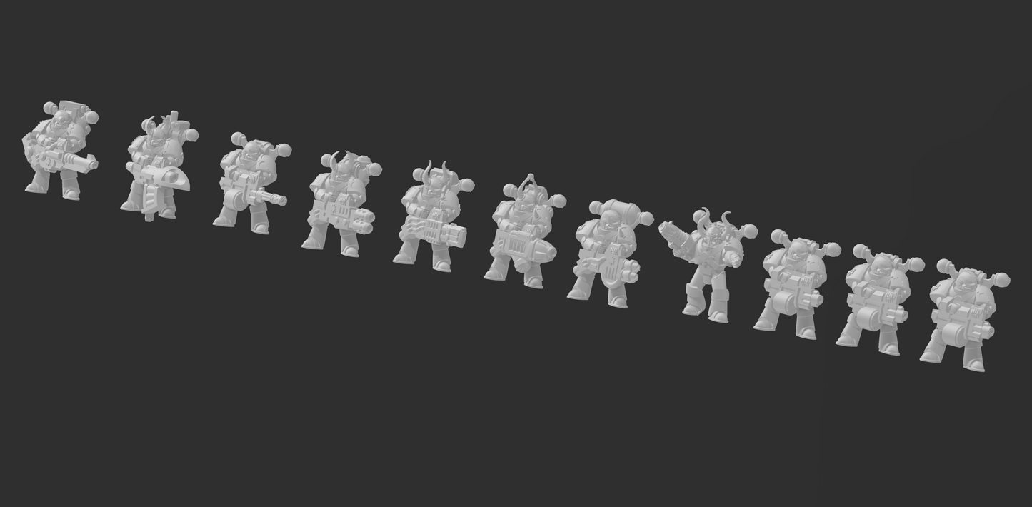 Chaotic Crusaders Heavy weapons - 6mm/8mm