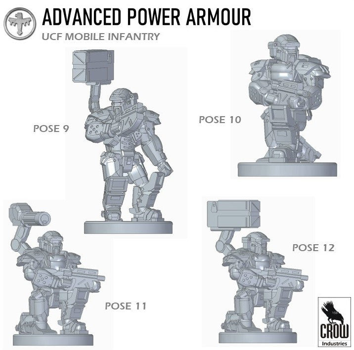 Starship Troopers Advanced Power Armoured Mobile Infantry - 6mm/8mm Epic - Crow Industries