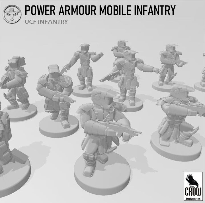 Starship Troopers Power Armoured Mobile Infantry - 6mm/8mm Epic - Crow Industries