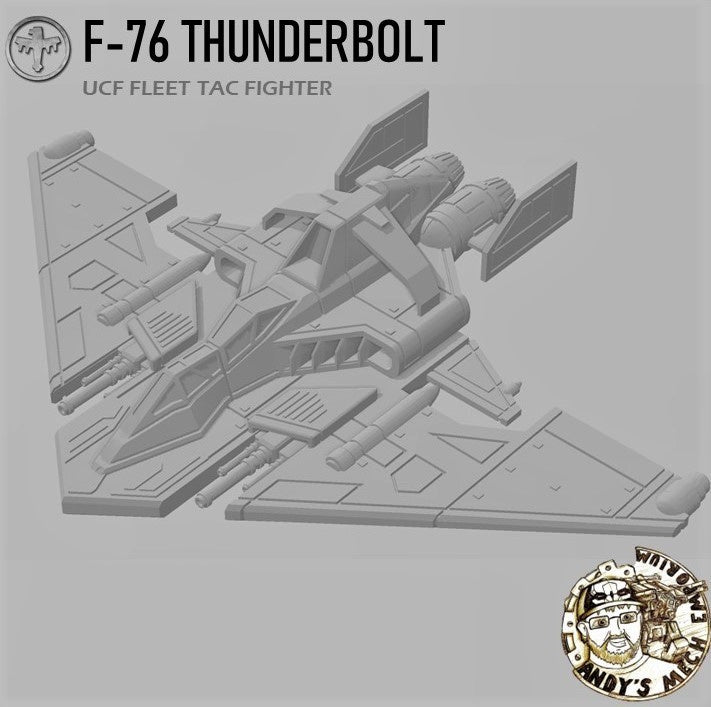 Starship Troopers F-76 Thunderbolt bomber - 6mm/8mm Epic - Crow Industries
