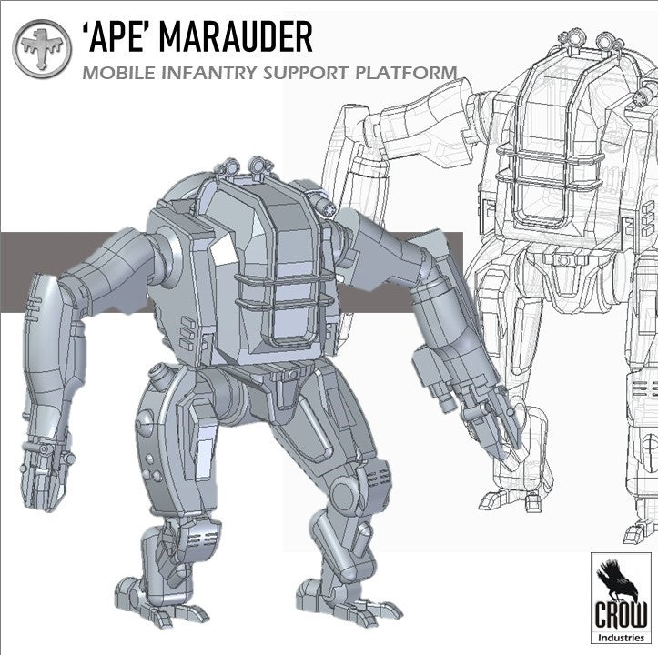 Starship Troopers APE Marauders - 6mm/8mm Epic - Crow Industries