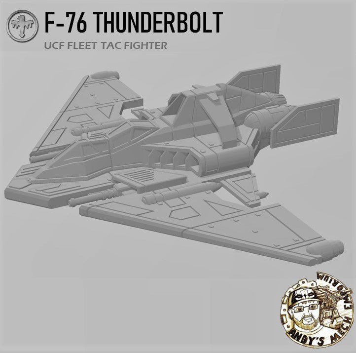 Starship Troopers F-76 Thunderbolt bomber - 6mm/8mm Epic - Crow Industries