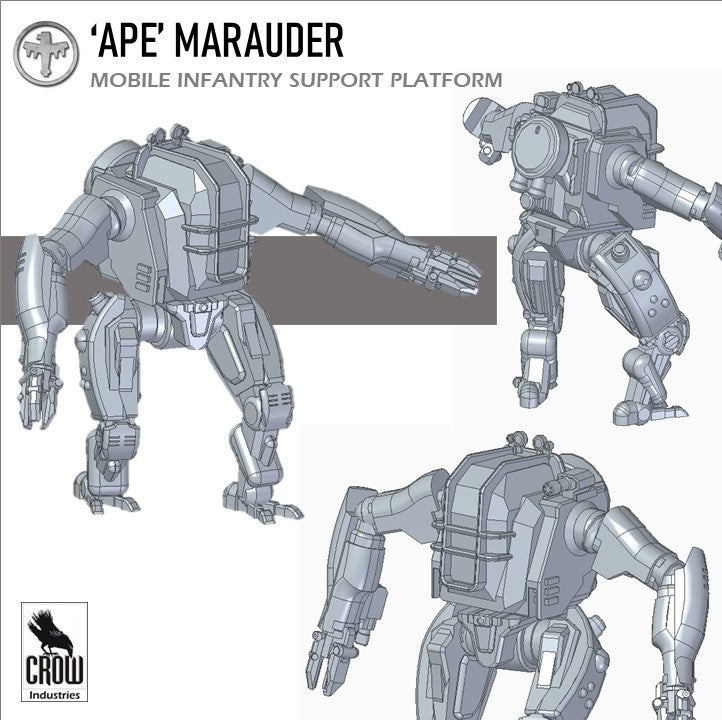 Starship Troopers APE Marauders - 6mm/8mm Epic - Crow Industries