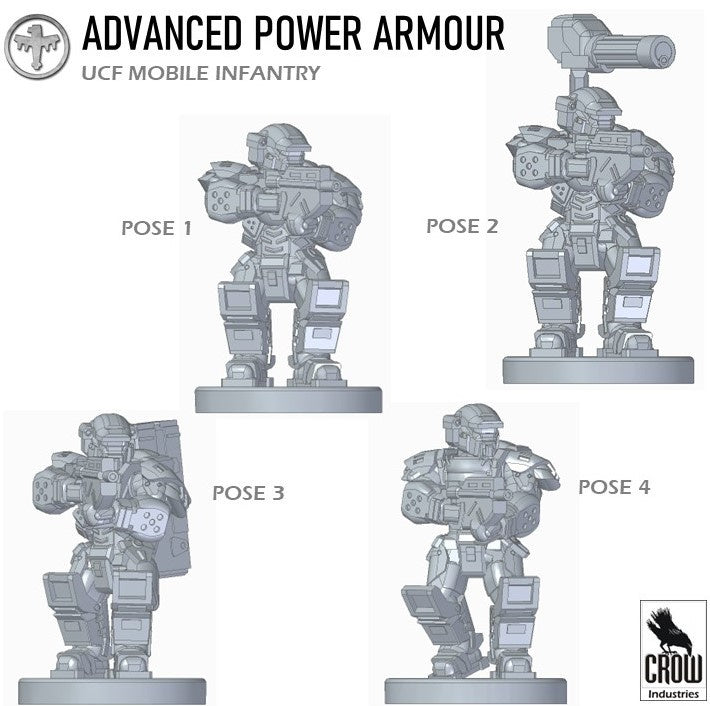 Starship Troopers Advanced Power Armoured Mobile Infantry - 6mm/8mm Epic - Crow Industries