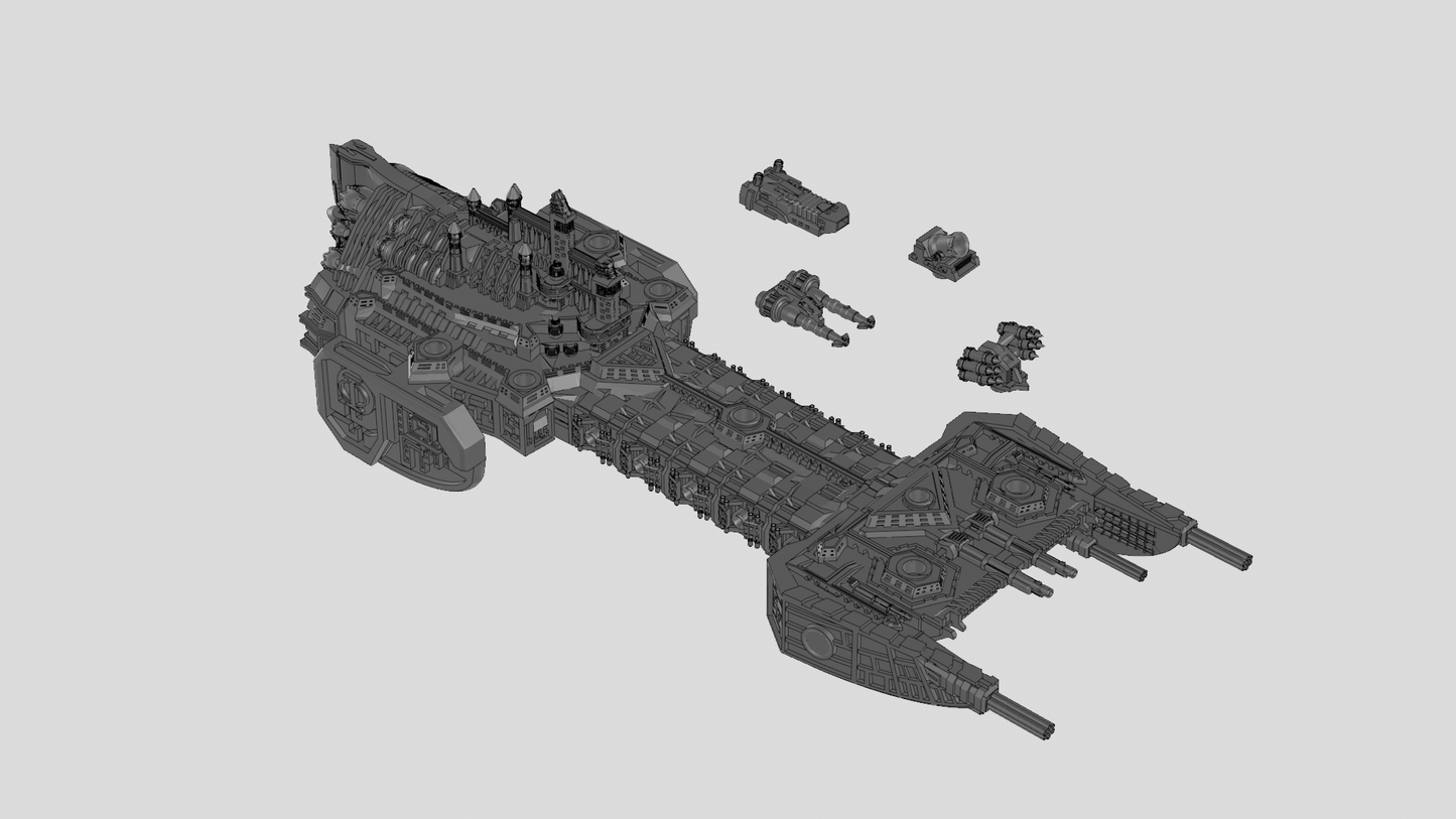 Angel Class Battle Barge Bootneck Fleet - Nofixedforge