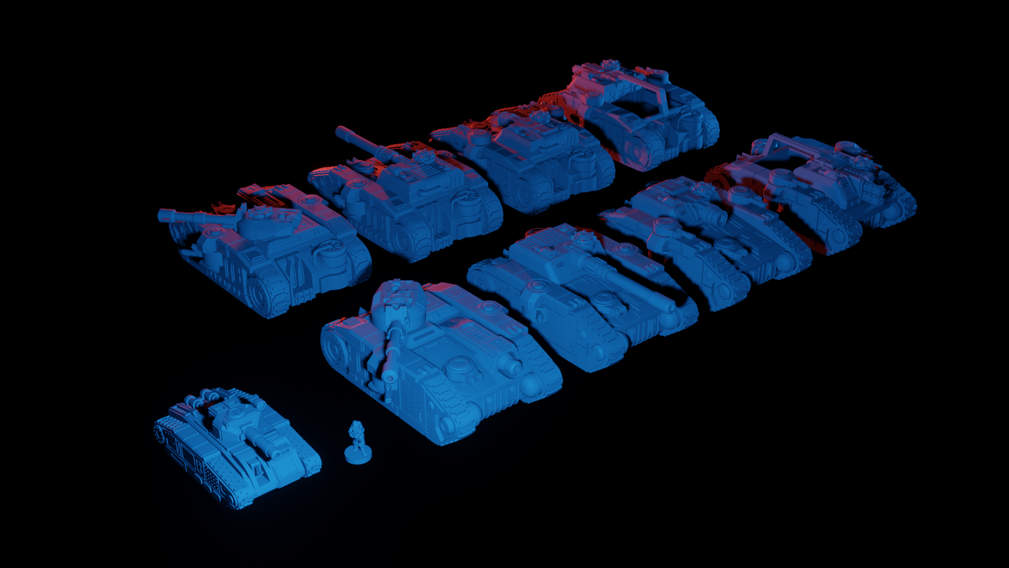 Legion of Cendre Heavy Tanks - 6mm/8mm - Bishok