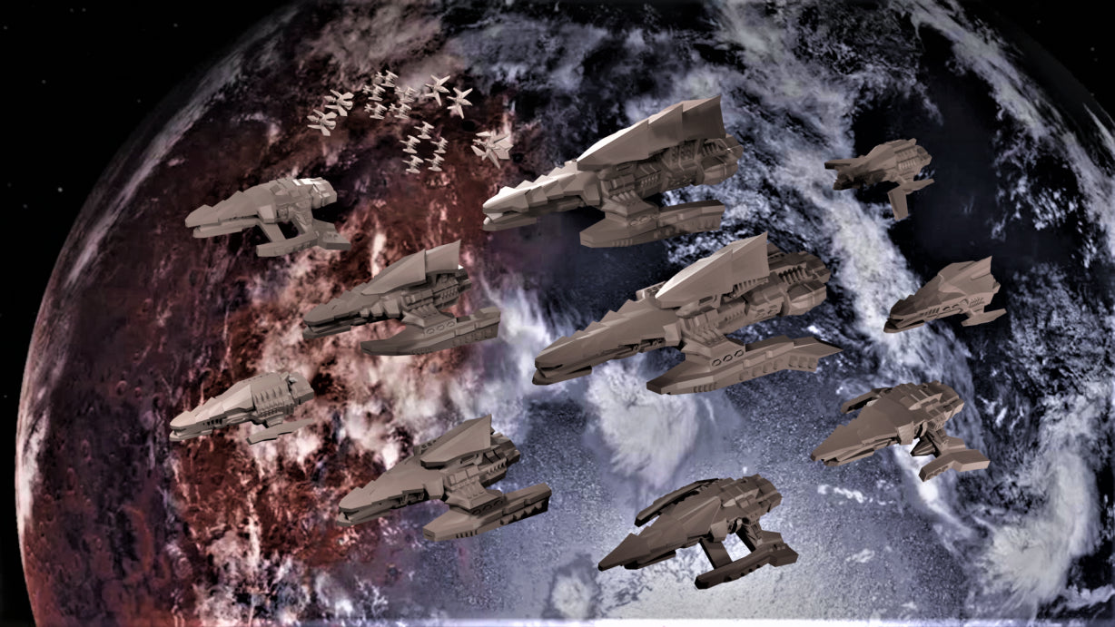 Principality of Hissan - Grand Fleet Admiral Tabletop - 1/5000 Scale