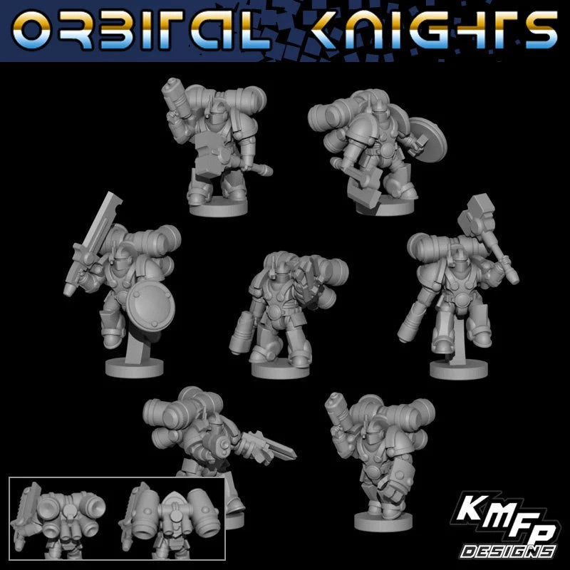 Orbital Knights Assault Troop Leaders - 6mm/8mm