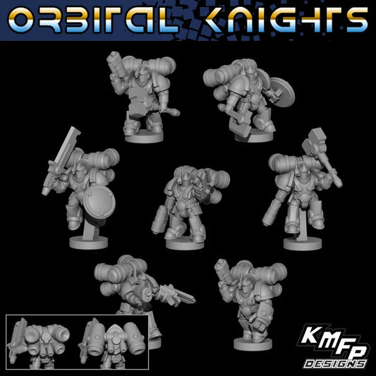 Orbital Knights Assault Troop Leaders - 6mm/8mm