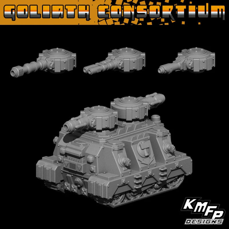 Goliath Consortium Battle Locomotive Cars - 6mm/8mm