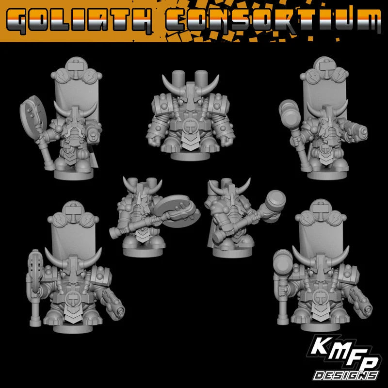 Goliath Consortium Warlord Commanders - 6mm/8mm