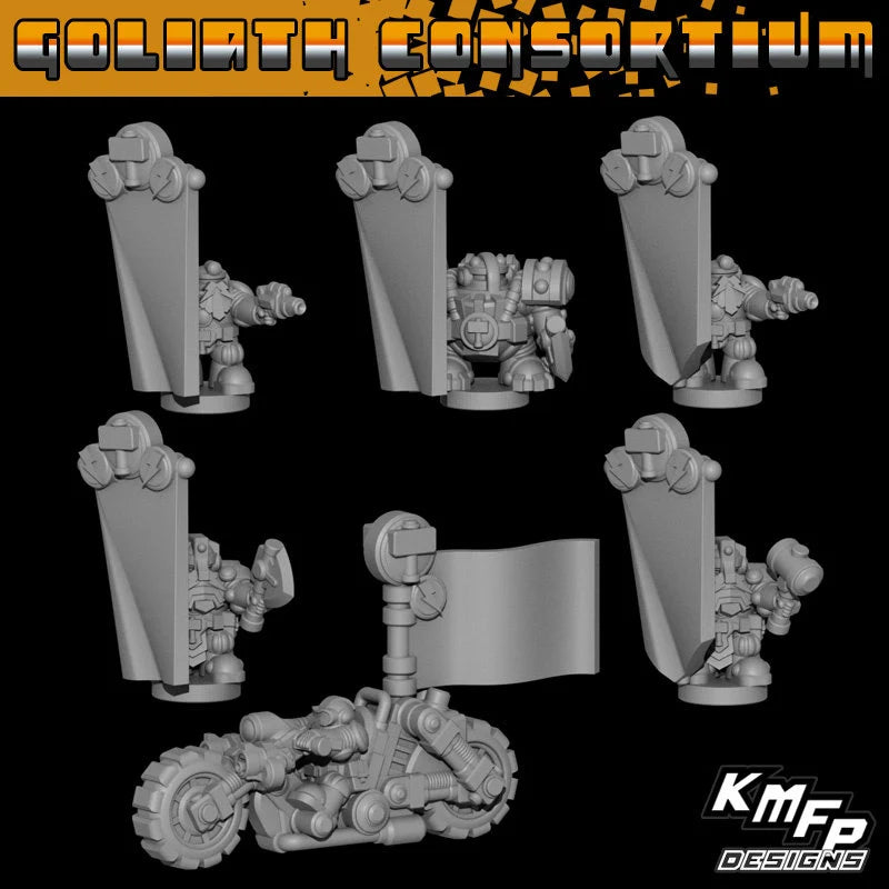 Goliath Consortium Warlord Commanders - 6mm/8mm