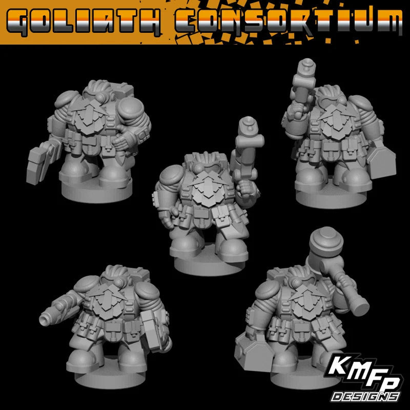 Goliath Consortium Guildmasters and Guildpriests - 6mm/8mm