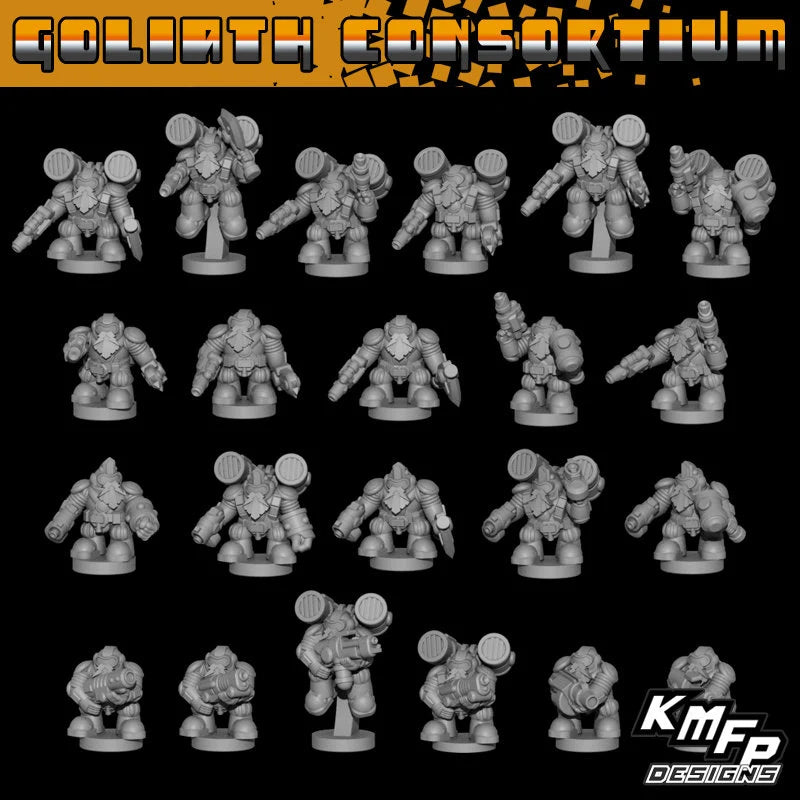 Goliath Consortium Brotherhood Assault Squad - 6mm/8mm