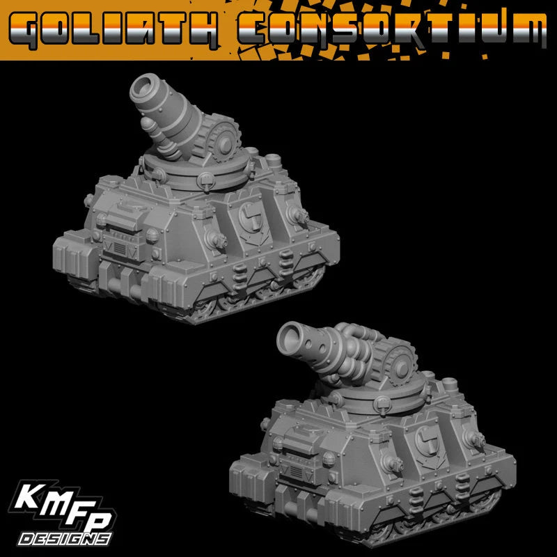 Goliath Consortium Battle Locomotive Cars - 6mm/8mm
