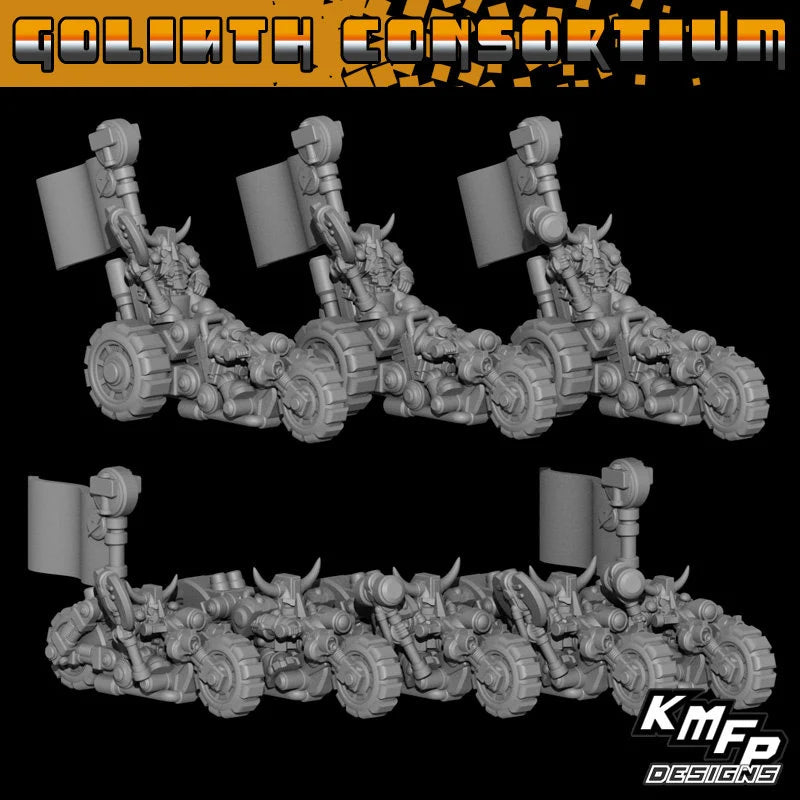 Goliath Consortium Warlord Commanders - 6mm/8mm
