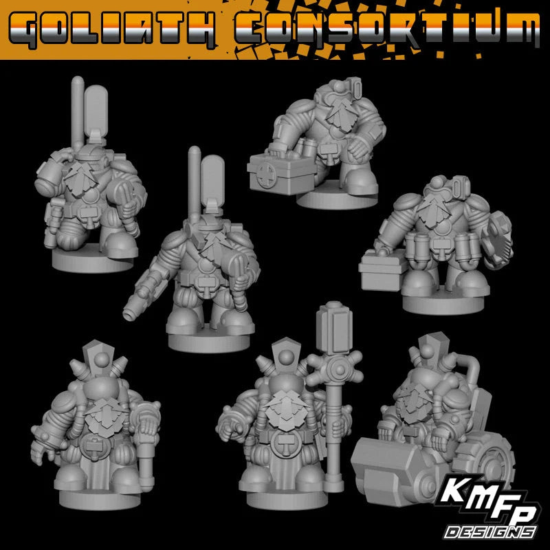 Goliath Consortium Warlord Commanders - 6mm/8mm