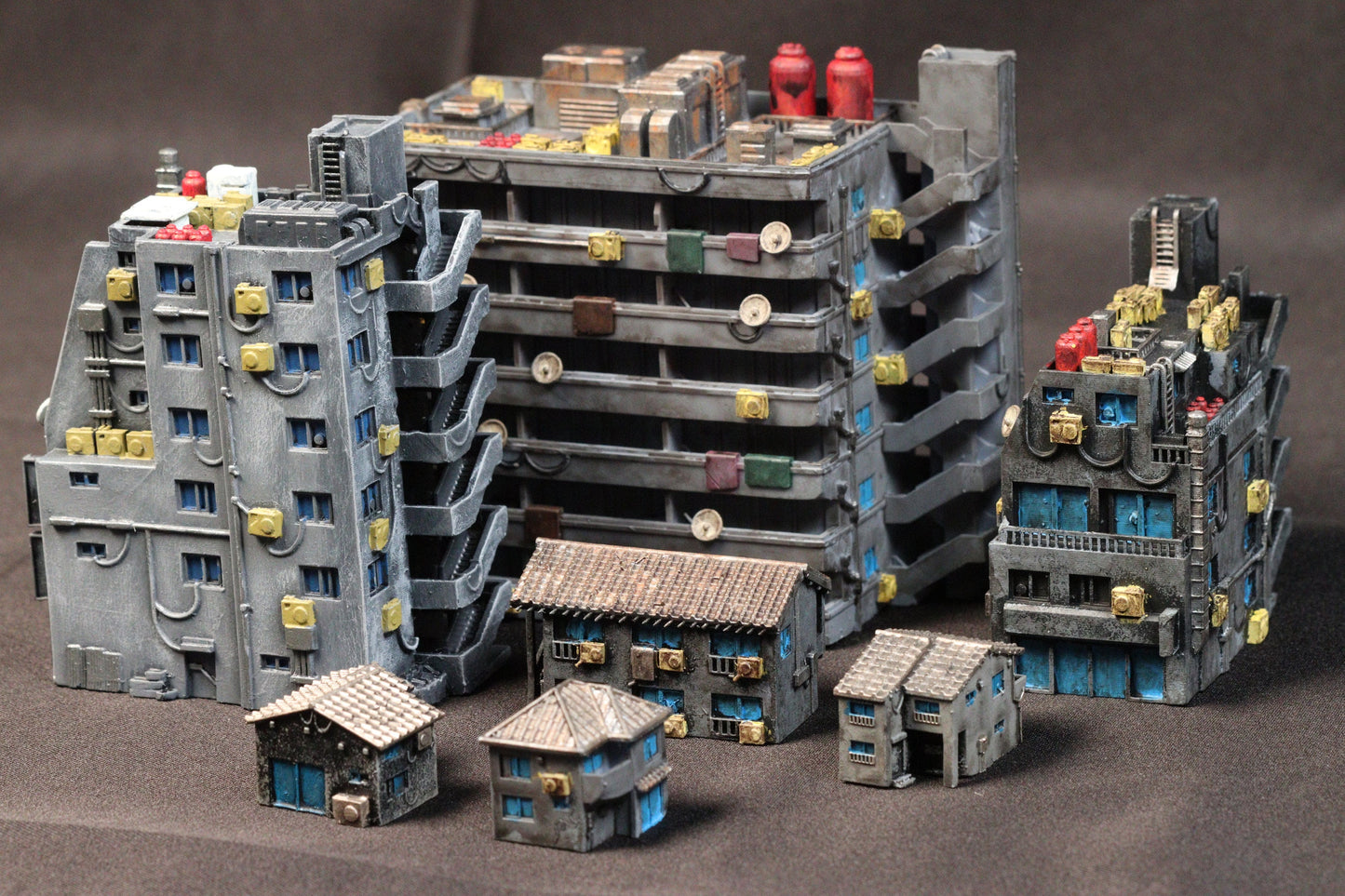 Asian City 3 - Miniature Terrain Set (8 Buildings)
