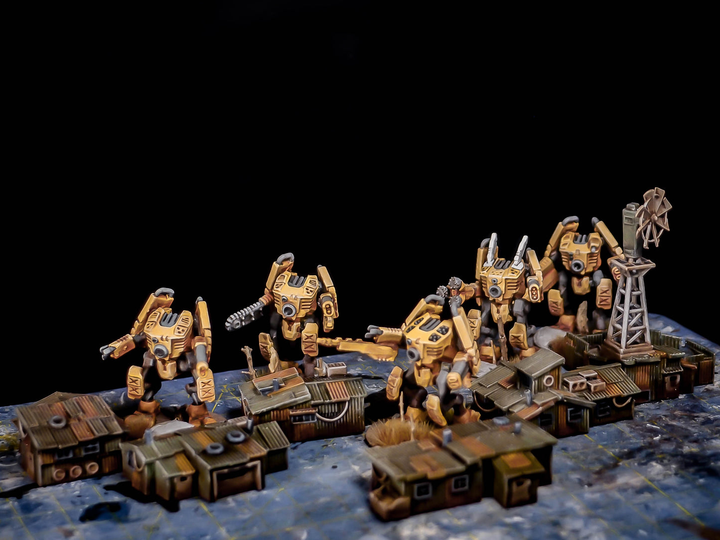 Shanty Town 1 - Miniature Terrain Set (6 Buildings)