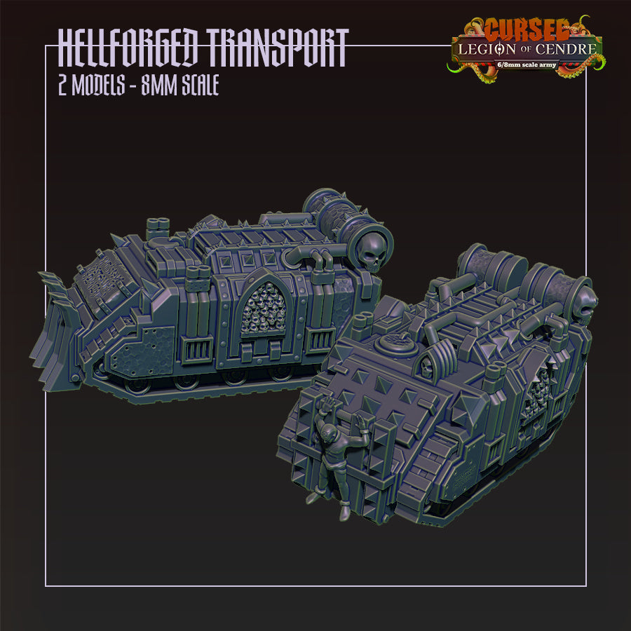 Cursed Legion of Cendre Hellforged Transport - 6mm/8mm - Bishok