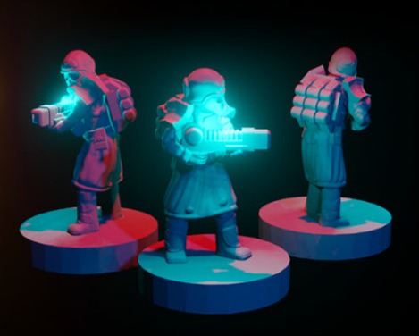 Legion of Cendre Plasma Rifles - 6mm/8mm - Bishok