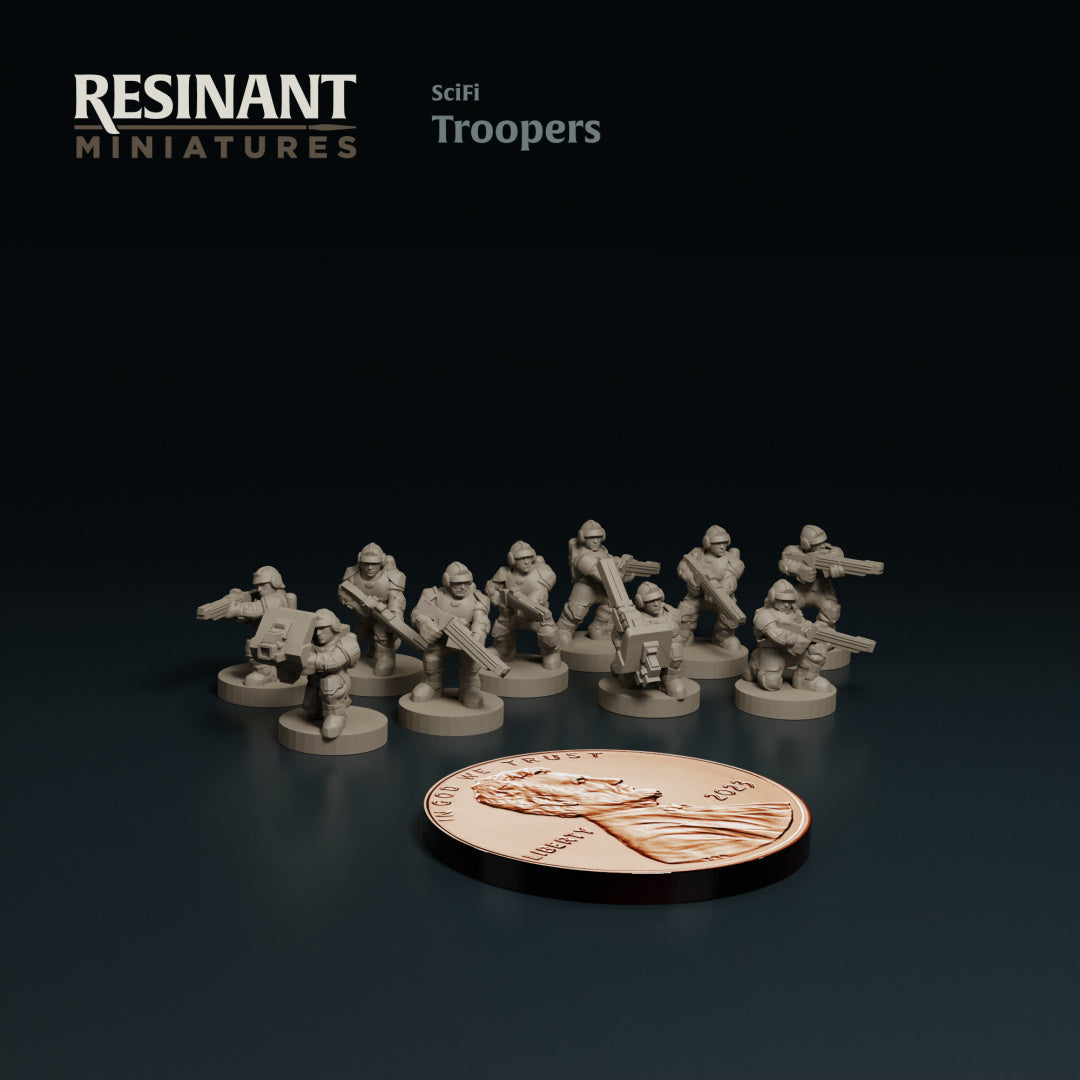 SciFi Troopers - 6mm/8mm - Resinant Miniatures