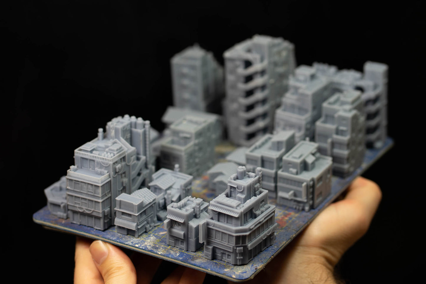 Asian City 2 - Miniature Terrain Set (6 Buildings)