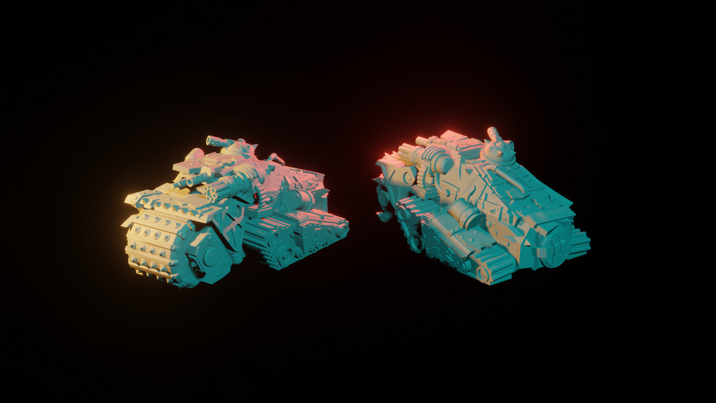 Raider of cendre Gatling Tanks - 6mm/8mm - Bishok