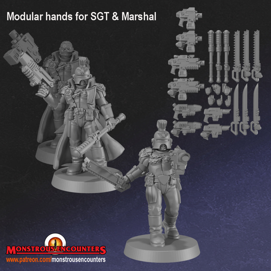 Imperial Arbiters w/ Lasrifles - 28/32mm miniatures by Monstrous Encounters