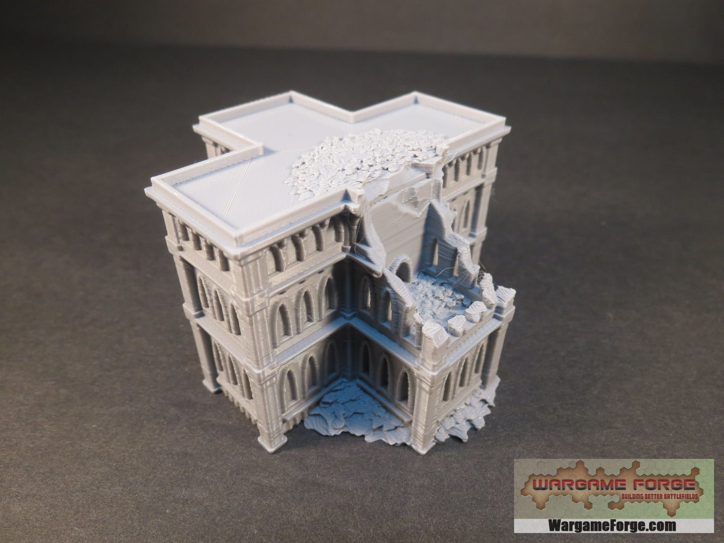 Gothic Ruined Building 2 - Wargame Forge