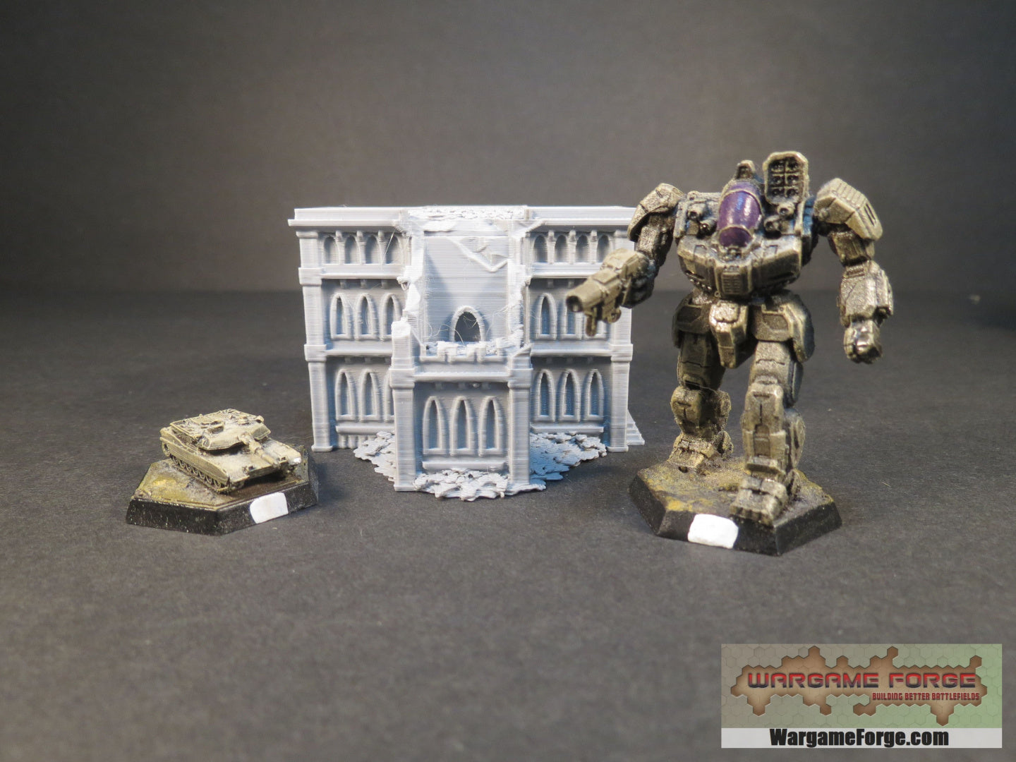 Gothic Ruined Building 2 - Wargame Forge