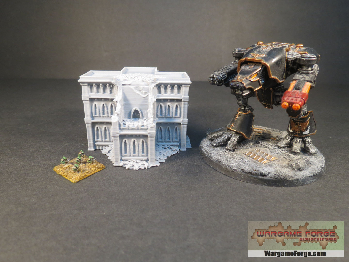 Gothic Ruined Building 2 - Wargame Forge