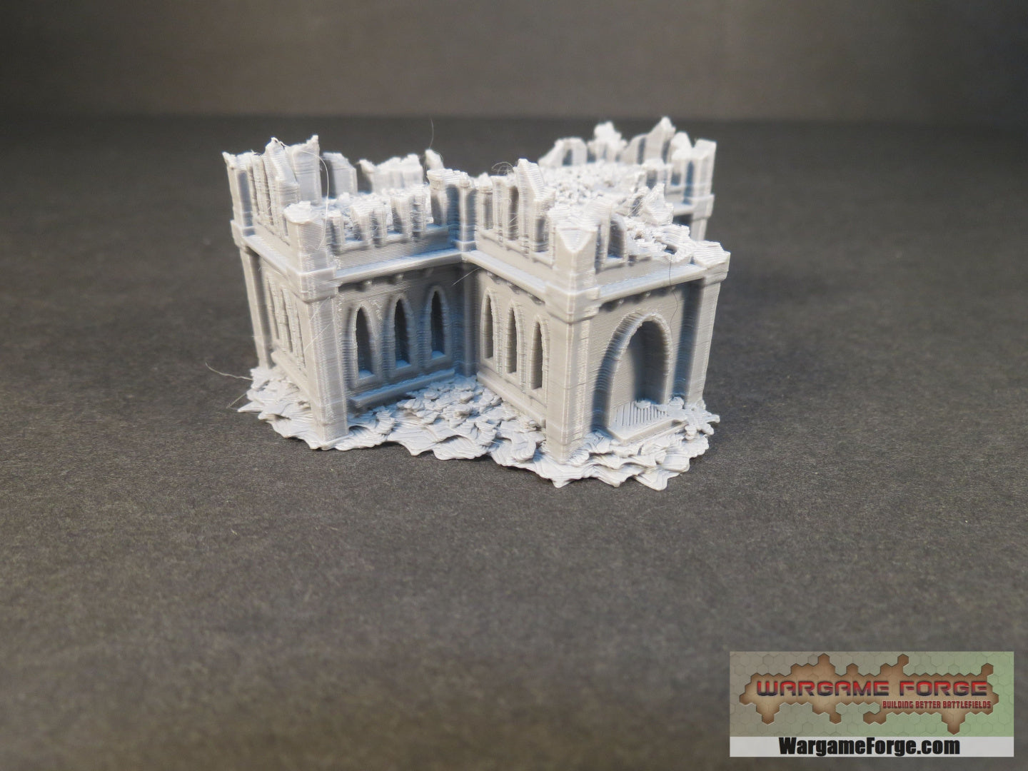 Gothic Ruined Building 6 - Wargame Forge